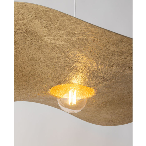 Wisząca lampa do przedpokoju KAPELLO metalowy zwis biały kulisty