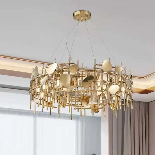 Żyrandol Plaquita CGPLAQUITA-60 COPEL dekoracyjny do salonu złoty