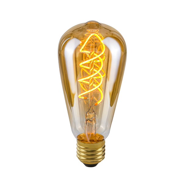 Dekoracyjna żarówka LDS-ST64-SA ST64 Italux LED E27 170lm 2200K bursztynowa