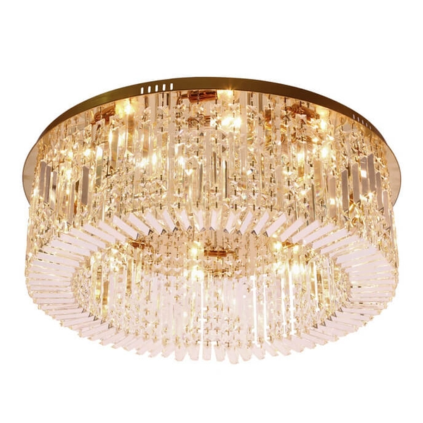 Kryształowa lampa sufitowa Maranga 18-33345 Candellux crystal złoty