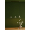Vintage lampa wisząca do pokoju Hadano HAD3640-06 Dar Lighting mosiądz szara