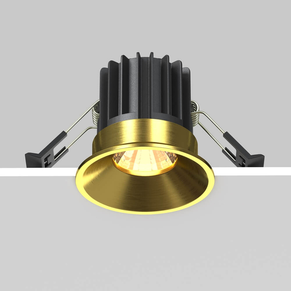 Lampa sufitowa Round DL058-7W3K-BS Maytoni LED 7W 3000K okrąg mosiądz