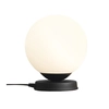 Okrągła lampa sypialniana Ball 1076B1_M Aldex na stolik czarna kula