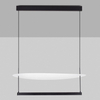 Zwieszająca lampa do jadalni TIRAQUE LE44634 LED 55W 2700K podłużna czarna biała