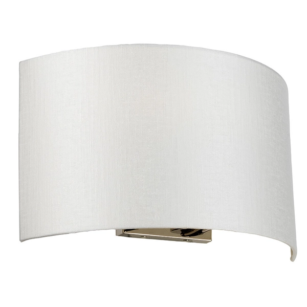 Materiałowy kinkiet na ścianę Cooper DL-COOPER-L-IV-PC chrom biały