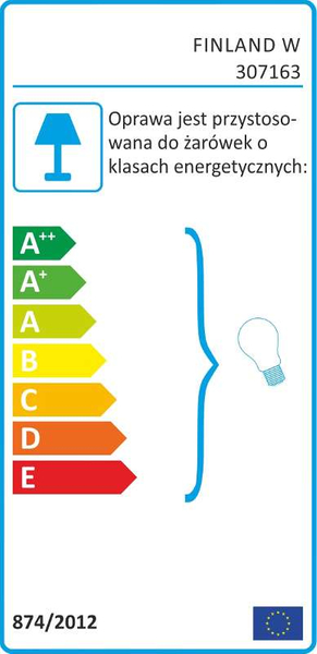 LAMPA wisząca FINLAND 307163 Polux loftowa OPRAWA zwis klatka retro biała przezroczysta