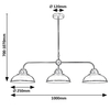 Industrialna lampa wisząca Dragan 5309 czarna do sypialni metalowa