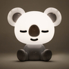 Nocna lampka na komodę Koala KDR-611-GR Zumaline LED 3W 4000K biała szara OUTLET