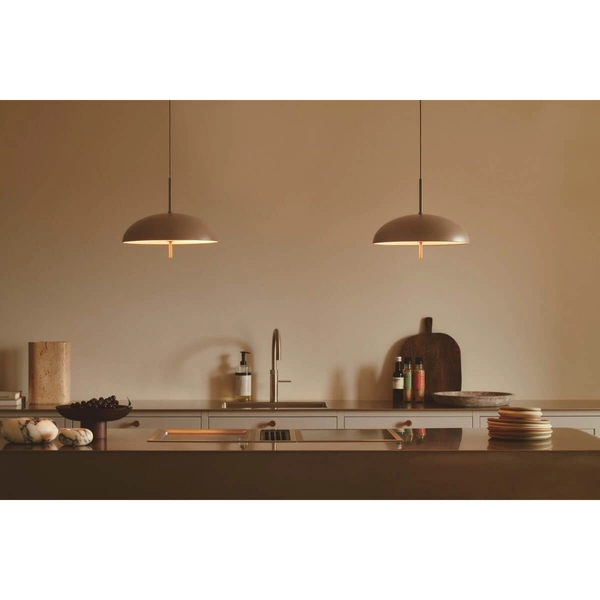 Kopułowa lampa wisząca Versale 2420013009 metalowa brązowy