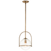 Lampa wisząca QN-SOMERSET-P-C-HB prosta kulista mosiądz