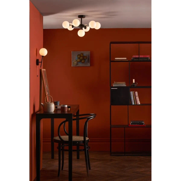 Okrągła lampa sufitowa Cohen COH3422-02 do jadalni czarna