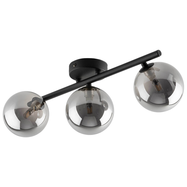 Sufitowa lampa do sypialni Estera 6855 bubbles grafitowa czarna