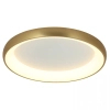 Nasufitowa pierścieniowa lampa 2058 LED 55W 3000K okrągła do sypialni złoty