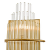 Szklany kinkiet Lukas LUK0935 Dar Lighting glamour antyczne złoto