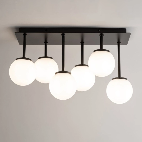 Plafon do salonu kule Tulia 33501 Sigma szklany mleczny klosz biała