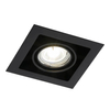 LAMPA sufitowa EBINO 3304 Shilo podtynkowa OPRAWA metalowy wpust kwadratowy czarny