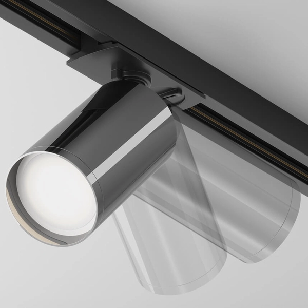 Lampa sufitowa do szyny Focus TR020-1-U-GU10-BGF 1-faz grafit czarny