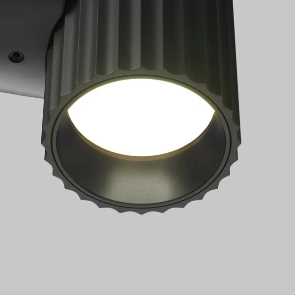 Ścienna lampa podłużna Calipso C106WL-01-GU10-B tuba czarna