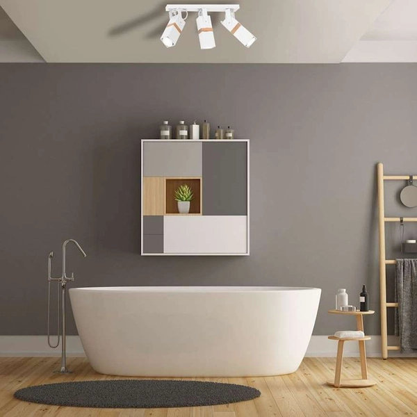 Regulowana LAMPA sufitowa VIDAR MLP5407 Milagro skandynawska OPRAWA metalowy SPOT reflektorki białe