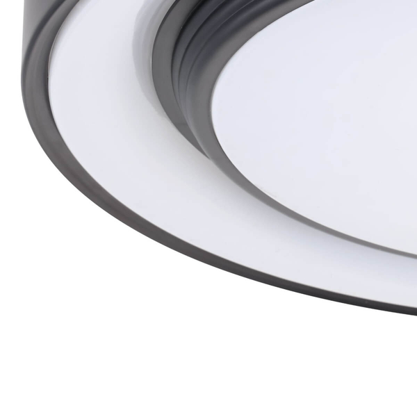 Plafon do salonu Zygmunt 326690 Polux LED 48W 3000-6000K IP44 czarny