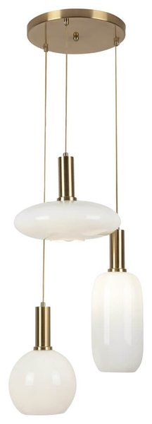 LAMPA wisząca SINOPIA 5225 Rabalux szklana OPRAWA zwis kaskada biały złoty