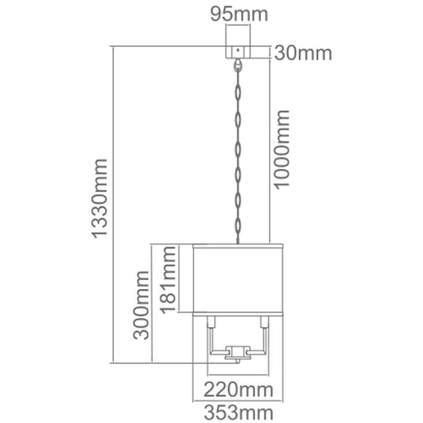 LAMPA wisząca Casa Old Gold S Orlicki Design abażurowa OPRAWA klasyczna okrągły ZWIS na łańcuchu kremowy złoty