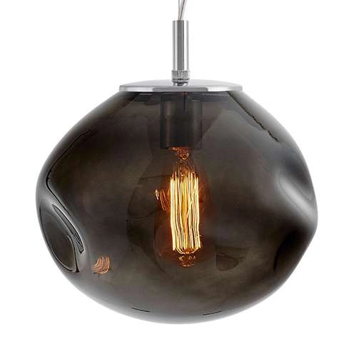 LAMPA wisząca AVIA M 10422108 Kaspa szklana OPRAWA zwis grafitowy