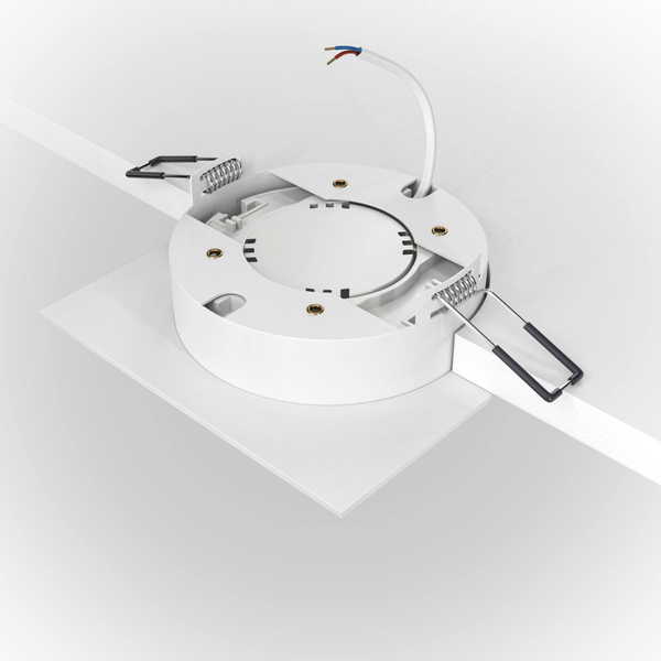 Wpust lampa sufitowa Hoop DL086-GX53-SQ-W okrągła biała