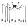 Pajęcza wisząca lampa Waco WAC2375 do salonu zwisające kable czarny