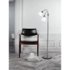 Lampa podłogowa podwójna Ray 63224033 metalowa szklana biała chrom