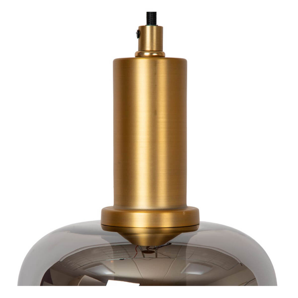 Industrialna lampa wisząca Joanet 45494/16/65 szara czarna złota