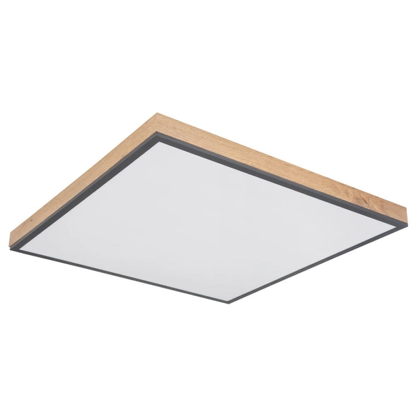 Skandynawska LAMPA sufitowa DORO 416080WD3 Globo ekologiczny plafon LED 36W 3000K do gabinetu drewno