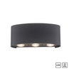 Grafitowa lampa ścienna Carlo LED 4,8W 3000K minimalistyczna