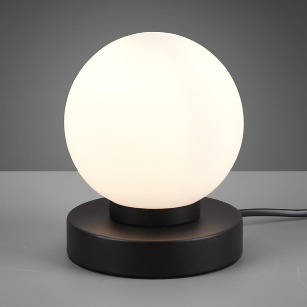 Lampka stołowa Printz R54011032 RL Light ball bańka metalowa czarna biała
