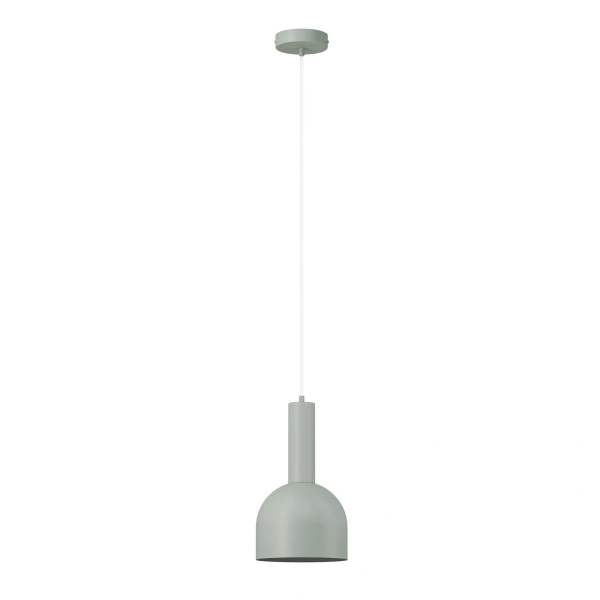 Szałwiowa lampa wisząca VITRUM metalowa 1xE27 do gabinetu 41549