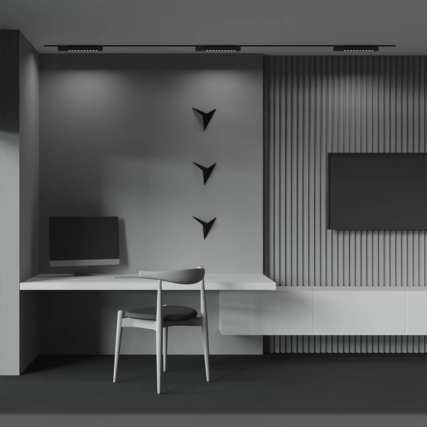 Lampa podłużna 1-faz Points TR010-1-10W3K-M-B-DE LED 10W 3000K sufit czarny