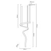 Salonowa lampa wisząca Cordon MSE1501100193 Moosee LED 60W 3000K chrom