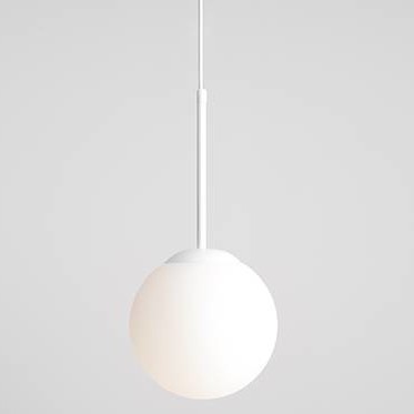 Lampa wisząca BOSSO 1087G Aldex szklana kula biała