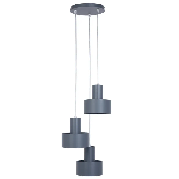 Lampa wisząca nad wyspę Rif 3 41171 do kuchni potrójna grafitowa
