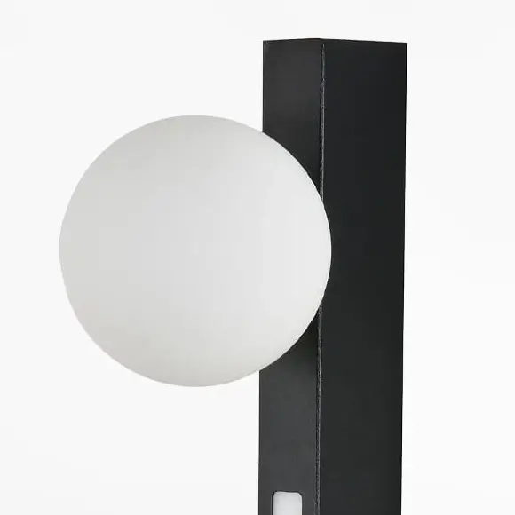 Ścienny kinkiet do jadalni LUND W231102-1 LED 6W 4000K kula czarny