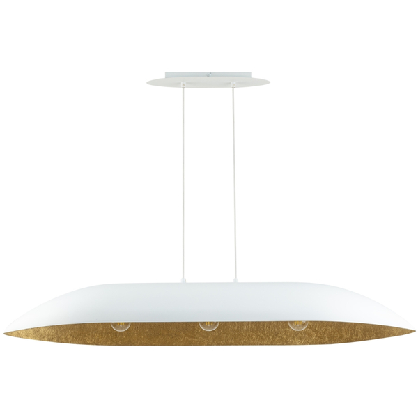 Jadalniana lampa wisząca Gondola L 40636 Sigma nowoczesna biała złota