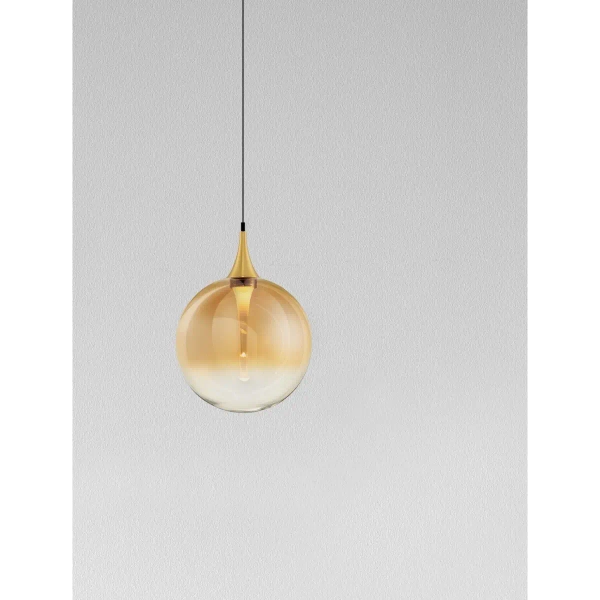 Lampa wisząca kula LURVELA LE45132 LED 5W 3000K złota czarna