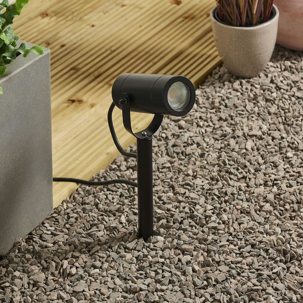 Ogrodowa lampa gruntowa Palin 75438 Saxby IP44 czarna