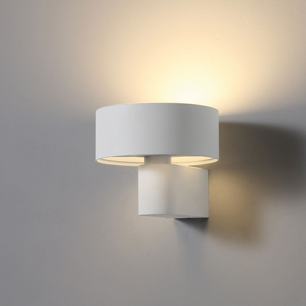 Ścienna lampa Braket 622901102 Elkim LED 6W 3000K okrągły klosz biała