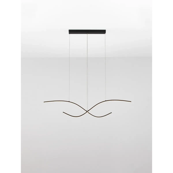 Ściemnialna lampa wisząca CIRVELA LE45485 LED 27W 2700-4000K czarna