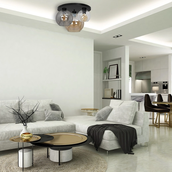 LAMPA sufitowa SOFIA MLP6589 Milagro loftowa OPRAWA szklane kule multikolor