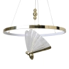 Ringowy żyrandol Marissa LP-2515/1P GD LED 66W CCT motyl złoty