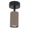Regulowana sufitowa lampa Tune 16146 tubka żebrowana brązowy