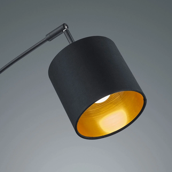 Podłogowa lampa z abażurami IKERIS DL579-46330 tuby czarny złoty
