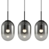 Lampa wisząca do kuchni ALIAS BLACK ML0321 owalna szklana czarna